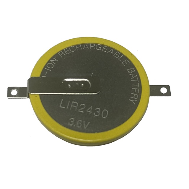 3.6V 60mah Rechargeable Button Cell Battery Coin Cell LIR940 LIR1240 LIR2016 LIR2025 LIR2032 LIR2430 Solder Tab for Data Storage