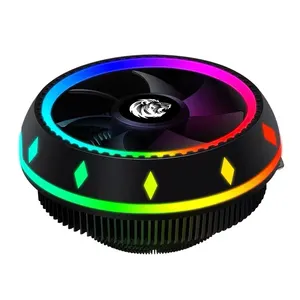 coolmoon ufo Suppliers-Hotsale CPU soğutucu Coolmoon UFO Fan adreslenebilir RGB ışık HAVA SOĞUTUCU Fan bilgisayar soğutma