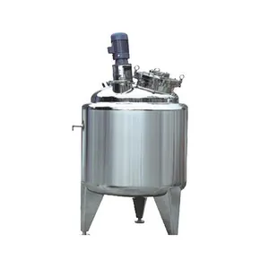 Yinuo 100L 200L 300L 500L Sanitary Stainless Steel Vertical Cosmetic Liquid Chemical Mixing Equipment Tank
