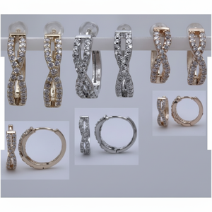 Splendidi orecchini a Clip in ottone rame in acciaio inossidabile con Clip auricolari alla moda a forma di gancio placcato oro - Product Image 1