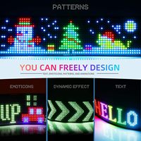 Panneau matriciel LED, taille personnalisable, panneau LED numérique intelligent flexible, pixels adressables RVB, motif, animation de texte, affichage, signalisation