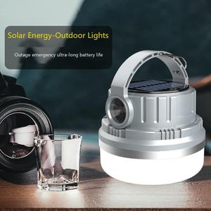 Lampe de camping solaire multifonctionnelle pour l'extérieur, 600 lumens, <span class=keywords><strong>lanterne</strong></span> de type C rechargeable, projecteur solaire LED avec crochet - Product Image 4
