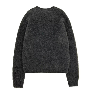 Maglione in Maglia Soffice Personalizzato all'Ingrosso, Pullover in Mohair con Lettere Jacquard, Maglione Lavorato a Maglia da <span class=keywords><strong>Uomo</strong></span> per Streetwear - Product Image 2