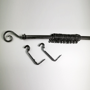 Tringles à rideaux et ensembles de draperies modernes en métal à prix abordable avec embouts torsadés en forme de <span class=keywords><strong>cage</strong></span> pour fenêtres - Product Image 4