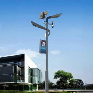 Lousi City Smart Street Light illuminazione a LED 5G Smart Light Pole Multi-funzione PM2.5 Display monitoraggio schermo strada acciaio 3m-6m - Product Image 3
