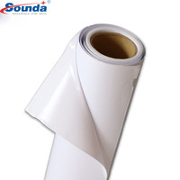 Fabricante de China, pegatinas adhesivas de vinilo de impresión de PVC, impermeable, blanco, imprimible, rollo de vinilo autoadhesivo alto