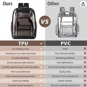 Échantillon gratuit : Sac à dos transparent, grand sac à dos transparent robuste et résistant, sac à dos transparent, idéal pour le travail - Product Image 5
