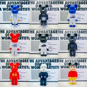 Figurines Bearbrick <span class=keywords><strong>de</strong></span> 28 cm, modèles décoratifs, artisanat en résine pour la décoration, Bearbrick 400% - Product Image 3