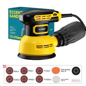 <span class=keywords><strong>Ponceuse</strong></span> excentrique électrique 5 pouces à vitesse réglable <span class=keywords><strong>pour</strong></span> peinture, polissage, travail du bois et meubles en bois - Product Image 5