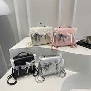 Sac à dos décontracté et polyvalent en PU, style scolaire, avec fermeture à rabat, motif dentelle mignon, idéal pour les loisirs – Nouvelle collection en promotion - Product Image 2