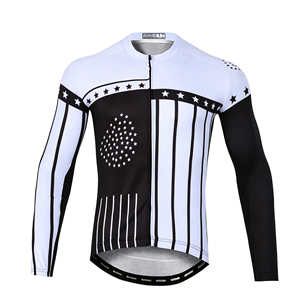 Maillot de cyclisme à manches longues imprimé OEM pour club de cyclisme, séchage rapide et respirant pour les amateurs de VTT et de vélo de route - Product Image 1