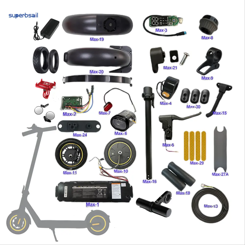 Superbsail Ninebot diverses pièces de rechange de réparation accessoires outil accessoires de Scooter électrique pour pièces de Scooter Max G30