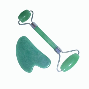 Ensemble d'outils de beauté en jade vert aventurine naturel, kit de massage facial - Product Image 5
