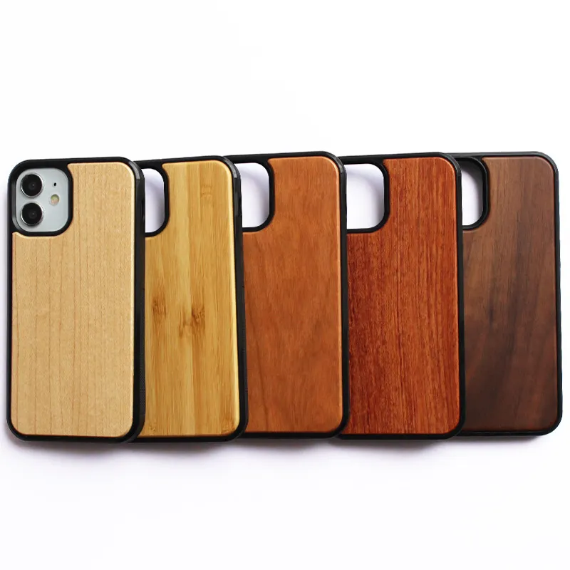 Schokbestendig Log Houten Mobiele Cover Voor Iphone 12 13 11 14 Pro Max Xs Xr 7/8 Se Hout telefoon Case