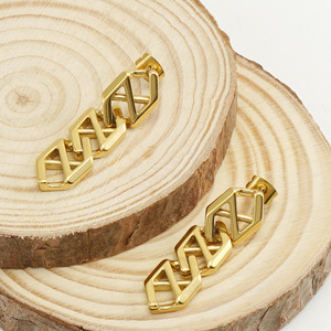 ZOGXIN Geometric <b>Stud</b> Earrings Gold Color <b>Titanium</b> Steel Party Fashion Jewelry - Product Image 3
