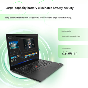 โน้ตบุ๊คธุรกิจ Intel ThinkPad L14 รุ่นใหม่ สำหรับขายส่ง ตัวเครื่องโลหะ ใช้หน่วยประมวลผล Core Ultra5 แรม 16GB SSD 512GB หน้าจอ 14 นิ้ว ความละเอียด 1920x1200 ระบบปฏิบัติการ Windows - Product Image 3