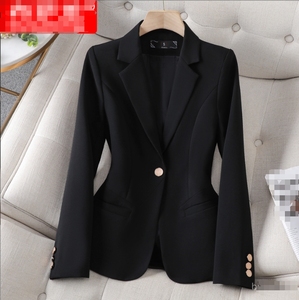 S-4XL abito professionale a maniche lunghe abbigliamento formale cappotto <span class=keywords><strong>da</strong></span> donna uniforme <span class=keywords><strong>da</strong></span> lavoro - Product Image 3