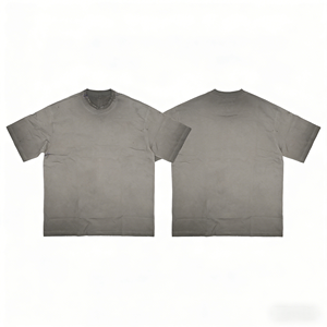 Camiseta Casual de Manga Corta para Hombre, 100% Algodón, Tejido de Punto, Lavado Ácido, Estilo Vintage, 220g, Transpirable, para Verano - Product Image 3