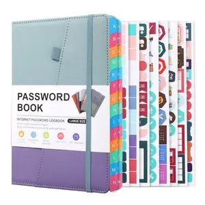 Alamat Internet Organizer Logbook saku kecil Password Keeper Notebook Website Logins Password buku dengan Alphabetical tabs