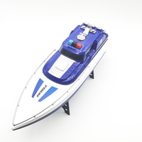 Bateau télécommandé 2,4 GHz pour enfants, bateau de pêche électrique en plastique d'extérieur avec lumières, jouets, bateau en plastique de 6 mètres H158