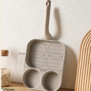 Sartén antiadherente <span class=keywords><strong>Carote</strong></span> 3 en 1 para el desayuno, utensilios de cocina antiadherentes multifuncionales de tortitas, tortillas, huevos, hamburguesas - Product Image 5