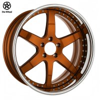 Jantes forgées de course à 6 branches profondes DW 6061 T6 Bronze 16 17 18 pouces – Vente en gros directe usine, compatibles BMW Audi