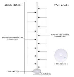 Kit de Soporte para Columna de Globos para <span class=keywords><strong>Piso</strong></span>, Venta al por Mayor de Fábrica, Kit de Arco de Globos de 63 Pulgadas con Base y Poste, Decoración de <span class=keywords><strong>Torre</strong></span> de Globos - Product Image 3