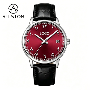 Montre pour homme en acier inoxydable avec bracelet en cuir, étanche, logo personnalisé, haute qualité, marque privée, luxe, effet <span class=keywords><strong>poussière</strong></span> <span class=keywords><strong>d</strong></span>'<span class=keywords><strong>étoile</strong></span>s, quartz givré - Product Image 3