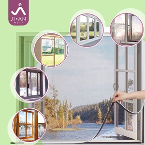 Tự dính muỗi <span class=keywords><strong>Net</strong></span> cho cửa sổ từ muỗi lưới sợi thủy tinh màn hình cuộn DIY Kit có thể điều chỉnh di động flyscreen - Product Image 6