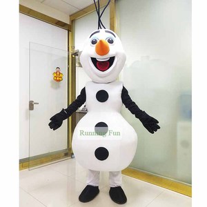 Qiman CE divertido muñeco <span class=keywords><strong>de</strong></span> nieve personaje dibujos animados <span class=keywords><strong>Olaf</strong></span> mascota disfraz certificado CE para la venta - Product Image 2