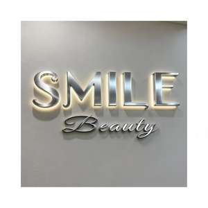 Letreros Retroiluminados con Logotipo de Empresa de Corte Láser de Metal, Diseño de Logotipo de Pared para Recepción de Salón, Letras Acrílicas 3D, Letrero Personalizado para Salón de Belleza o Barbería - Product Image 5