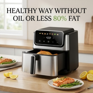 Freidora de Aire Digital Popular de 6L con Olla y Bandeja Desmontables, 8 Programas Preestablecidos, Operación con un Toque para Parejas y Familias Pequeñas - Product Image 6