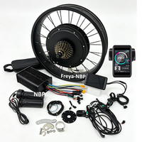 Kit Konversi Sepeda Listrik Fat Tire 20/26x4.0 48-72V2000W Motor Hub 45A Dual Hall Sine Wave Controller UKC1+ Display