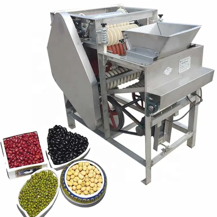 Máquina Exfoliante para piel de cacahuete, cacahuete, almendra, frutos secos húmedos, Guijarro verde, gran estabilidad