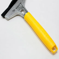 Couteau à mastic robuste avec lame large en acier inoxydable, bord tranchant, poignée confortable pour le raclage des murs, le plâtrage et la construction
