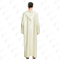 Kaftan arabe pour homme, robe brodée de dentelle, style vintage élégant et durable, thobe pour musulmans, vêtement d'été doux et élégant