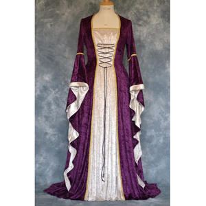 Disfraz <span class=keywords><strong>de</strong></span> Cosplay <span class=keywords><strong>de</strong></span> corte Retro Medieval europeo para mujer <span class=keywords><strong>de</strong></span> Halloween, vestido largo elegante con cuello cuadrado <span class=keywords><strong>de</strong></span> bruja, ropa <span class=keywords><strong>de</strong></span> Mascarada - Product Image 5