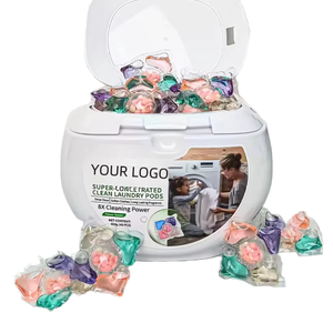 Cápsulas de Detergente para Ropa 5 en 1, Suavizante, Limpieza Profunda con Enzimas, con Perlas de Refuerzo de Aroma, Proveedor de Cápsulas de Lavandería - Product Image 1