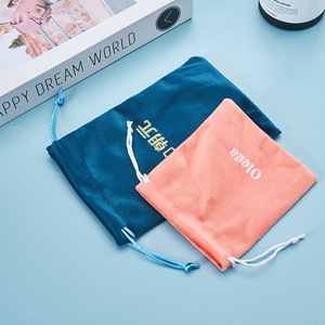 Custom Logo Soft Velvet Drawstring Pouch Gift Bags Drawstring Jewelry Pouches for <b>Candy</b> Wedding Favors - Product Image 4