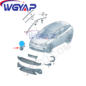 Placa de logotipo de coche frontal de plástico duradero directo de fábrica OE 11A 853 601 A para parrillas de coche duraderas Volkswagen ID4 - Product Image 2