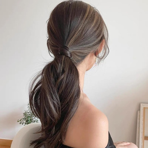 <span class=keywords><strong>Élastique</strong></span> à cheveux naturel coréen invisible, bande <span class=keywords><strong>élastique</strong></span> tendance pour tresses, queues de cheval et chouchous - Product Image 2