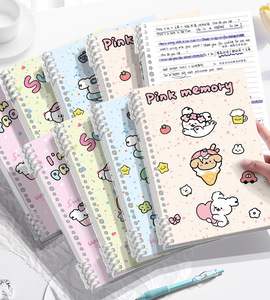 Carnet à spirales A5 mignon à motifs de dessins animés, 60 feuilles épaisses, rechargeable, pour l'école, le bureau, <span class=keywords><strong>journal</strong></span> d'écriture - Product Image 3