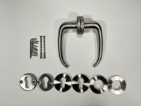 Poignée de porte en acier moulé sous pression de précision moderne pour appartement, villa et hôtel, avec installation facile et garantie d'un an