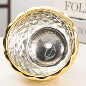 <span class=keywords><strong>Pot</strong></span> de fleur en céramique or bon marché bonsaï plantes succulentes pots décor à la maison jardinières dorées - Product Image 3