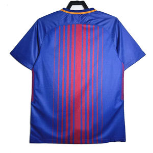 Maillots de football d'été à manches courtes rétro 2017/18, maillot domicile du FC Barcelone, Ronaldinho, uniforme de compétition des clubs européens, 100% authentique - Product Image 2