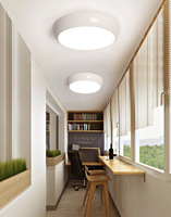 E27 3000K LED Tri-proof Modern IP65 Luz de techo impermeable con sensor de movimiento para baño y uso en exteriores 15W AC