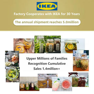 Pot hermétique OEM avec logo personnalisé, grande capacité 1L 1.8L 2..1L 3.2L 5L, récipient de stockage alimentaire rond avec fermeture métallique - Product Image 2