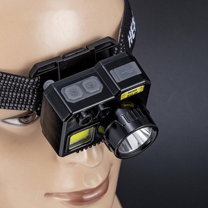 Hot siêu sáng 1200mAh có thể điều chỉnh cảm biến chuyển động 7 chế độ mạnh mẽ USB có thể sạc lại chiến thuật đèn pha đèn pin <span class=keywords><strong>Led</strong></span> Đèn Pha - Product Image 5