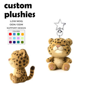 Op maat gemaakte pluche sleutelhanger knuffel met kleding uil speelgoed cartoonfiguren knuffeldier sleutelhanger hanger - Product Image 4