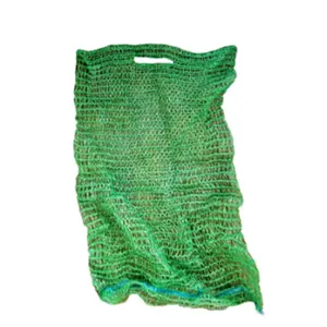good quality 25kg 50kg small drawstring plastic woven pp leno net mesh bag for onions firewood